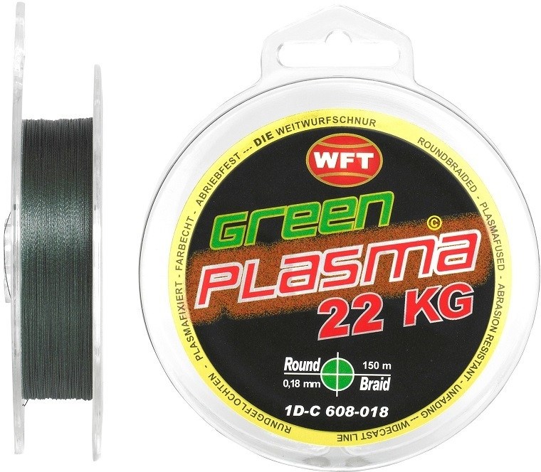 WFT Šňůra KG Plasma Round Green 150 m